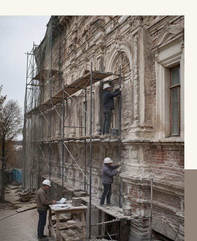 Реставрация объектов культурного наследия под ключ в Валуйках